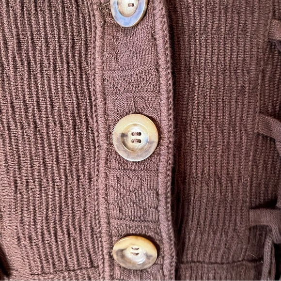 -kimar Enterprises 100% Organic Cotton Button Cardigan Made in Peru Size M - Picture 3 of 9